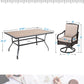 Sophia&William 7 Pieces Outdoor Patio Dining Set Swivel Chairs and Table Set for 6