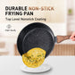 Sophia & William 12 Pieces Induction Nonstick Cookware Sets, Black