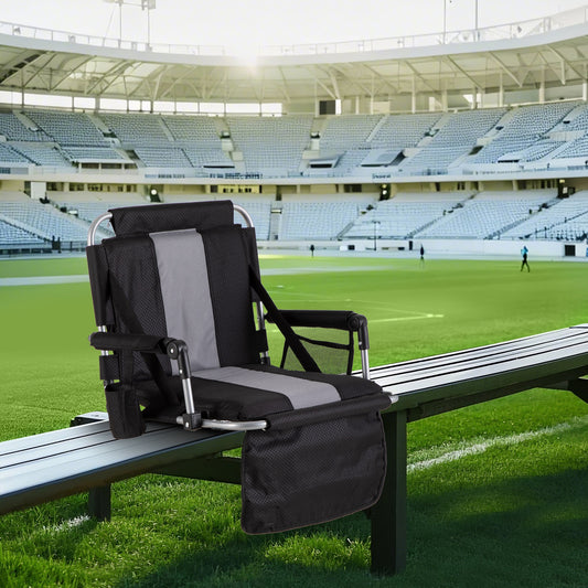 Sophia&William Portable Stadium Chair Stadium Seat for Bleacher with Cup Holder