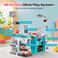 Alpha Joy 78Pcs Dentist Play Set for Kids Doctor Kit Play Set with Water Station, Cup, Checkout System, Surgical Light Pretend Medical Kit for Boys Girls Ages 3-8, Pink
