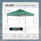 10'x 10' Pop up Canopy Tent Outdoor Event Instant Tent with Roller Bag