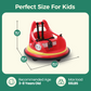 Alpha Joy Kids Bumper Car 12V Battery Powered Ride on w/LED Lights, Bluetooth Music, 360¡ã Spin, Remote Control, Electric Car in 2 MPH, Red