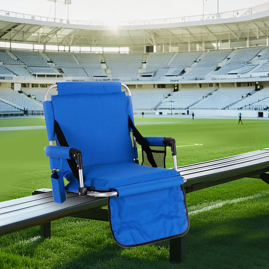 Sophia&William Portable Stadium Chair Stadium Seat for Bleacher with Cup Holder