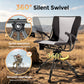 Sophia & William Outdoor Camping Chair - Lightweight Breathable Mesh Folding Chair with Adjustable Height, 330 lbs Capacity, Ideal for Hunting and Blind Use