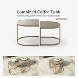 Sophia & William 5 Seat Patio Outdoor Furniture Set Wooden-like Streamlined Conversation Set with Chairs & Combined Coffee Table, Beige