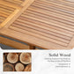 Sophia & William 7 Pieces Patio Dining Set Acacia Wood Outdoor Furniture Set Expandable Table and Natural Wood Chairs with Cushions for Lawn, Garden, Backyard
