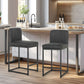 Sophia & William Counter Height Bar Stools with High Backrest Set of 4 Comfortable Modern Counter Stools for Kitchen & Home, Black