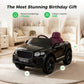 Alpha Joy 12V Kids Ride On Car Licensed Bentley Electric Vehicle with Remote Control, Soft Start, 3 Speed, LED Lights, Built-in Storage & Music, Gift for Boys Girls Ages 3-8, Black