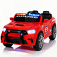 Alpha Joy 12V Kids Ride On 2-Seat Fire Truck with Megaphone, Remote Control, 3 Speeds, Electric Toy Car for Ages 3+, Red