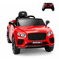 Alpha Joy 12V Kids Ride On Car Licensed Bentley Electric Vehicle with Remote Control, Soft Start, 3 Speed, LED Lights, Built-in Storage & Music, Gift for Boys Girls Ages 3-8, Red