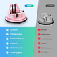 Sophia&William Bumper Car for Kids 12V Battery Powered Ride on w/Bluetooth Music, LED Lights, Remote Control, Electric Toy Car in 2 MPH with DIY Stickers, Pink