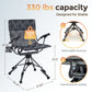 Sophia & William 360 Degree Silent Swivel Breathable Textilene Hunting Blind Foldable Camping Chair with Patented Quick Setup Frame