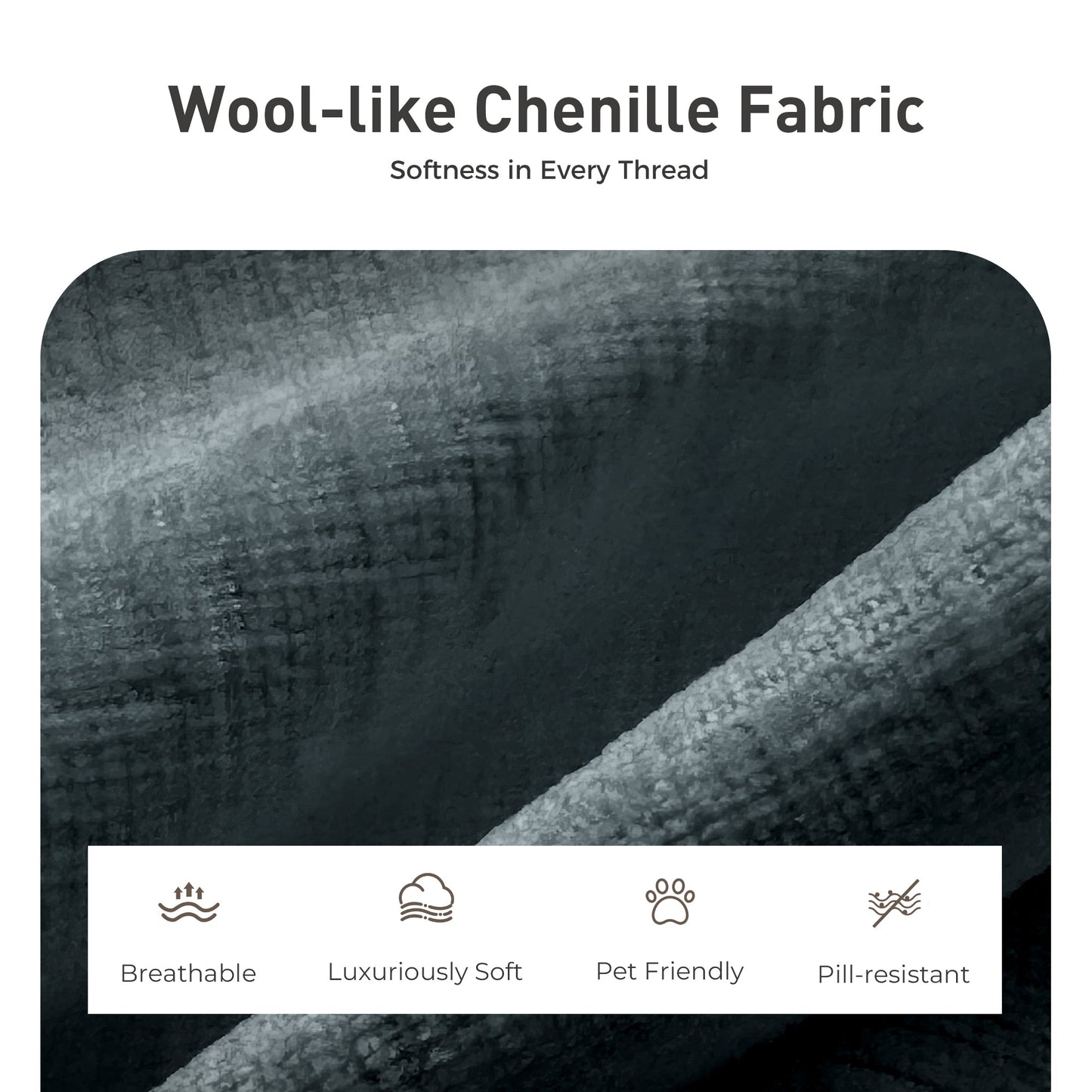 Sophia&William L-shaped Convertible Sectional Sofa Couch, Modern Chenille Couch Cloud Deep Seat Sofa Modular with 2 Pillows & Ottoman for Living Room, Apartment, Green