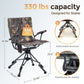 Sophia & William Heavy Duty 360¡ã Swivel Hunting Chair with Patent-Pending Quick-Lock Frame, Waterproof 600D Camo Oxford Fabric, Adjustable Legs for Outdoor Camping, Fishing & Blind - 330lbs Capacity