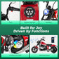 Alpha Joy BMW Licensed Electric Motorcycle 24V Battery Powered Electric Vehicle Car for Kids 200W 13 MPH Ride on Car with All-Terrain Tires, Removable Training Wheels for Boys Girls Age 8-12, Red