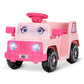Alpha Joy Kids Remote Control Car Toys with LED Lights & Fish Sticker, Pink