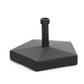Alpha Joy Fillable Umbrella Base Stand ¨C Fits 1.5"/1.9" Poles, Black