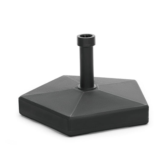 Alpha Joy Outdoor Patio Stable Fillable Umbrella Base Stand for 1.5''/1.9'' Umbrella Pole, Black