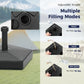 Alpha Joy Fillable Umbrella Base Stand ¨C Fits 1.5"/1.9" Poles, Black
