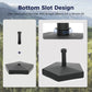 Alpha Joy Fillable Umbrella Base Stand ¨C Fits 1.5"/1.9" Poles, Black