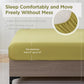 VALUABLE DURABLE ENJOYABLE Queen Size Comforter Set, 8 Pieces Pinch Pleat Bedding Set, All-Season Pintuck Comforter with Insertion Strip, Bluish Yellow