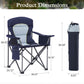 Sophia & William Foldable Canopy Chair Portable Camping Lounge Chair Outdoor Sunshade Canopy Chair with Cup Holder, Royal Blue