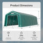 Alpha Joy Robust Pasture Shelter 11' x 28' Livestock Shelter Outdoor Storage Tent with Removable Side Walls