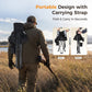Sophia & William 2 Pack Hunting Chair 600D Waterproof Folding Hunting Blind Supports 230Lbs with Lumbar Support,Black