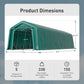 Alpha Joy Robust Pasture Shelter 11' x 32' Livestock Shelter Outdoor Storage Tent with Removable Side Walls