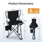 Sophia & William 2 Pack Hunting Chair 600D Waterproof Folding Hunting Blind Supports 230Lbs with Lumbar Support,Black