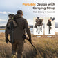 Sophia & William 2 Pack Hunting Chair 600D Waterproof Folding Hunting Blind Supports 230Lbs with Lumbar Support,Camo