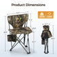 Sophia & William 2 Pack Hunting Chair 600D Waterproof Folding Hunting Blind Supports 230Lbs with Lumbar Support,Camo