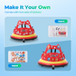 Sophia&William Bumper Car for Kids 12V Battery Powered Ride on w/Bluetooth Music, LED Lights, Remote Control, Electric Toy Car in 2 MPH with DIY Stickers, Red