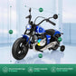 Alpha Joy BMW Licensed Electric Motorcycle 24V Battery Powered Electric Vehicle Car for Kids 200W 13 MPH Ride on Car with All-Terrain Tires, Removable Training Wheels for Boys Girls Age 8-12, Blue