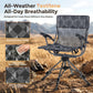 Sophia & William 360 Degree Silent Swivel Breathable Textilene Hunting Blind Foldable Camping Chair with Patented Quick Setup Frame