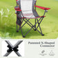Sophia & William 2 Pack Oversized Camping Chair Portable Mesh Folding Chair with Cup Holder Supports Up to 450Lbs for Outdoor, Fishing, Beach, Backyard， Red