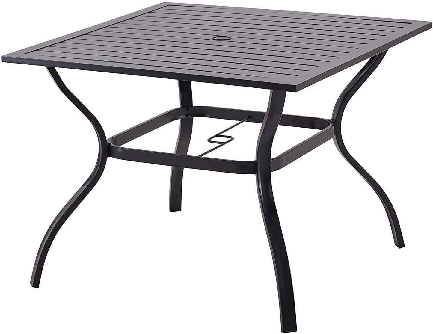 Sophia & William Outdoor Metal Square Dining Table for 6 Chairs