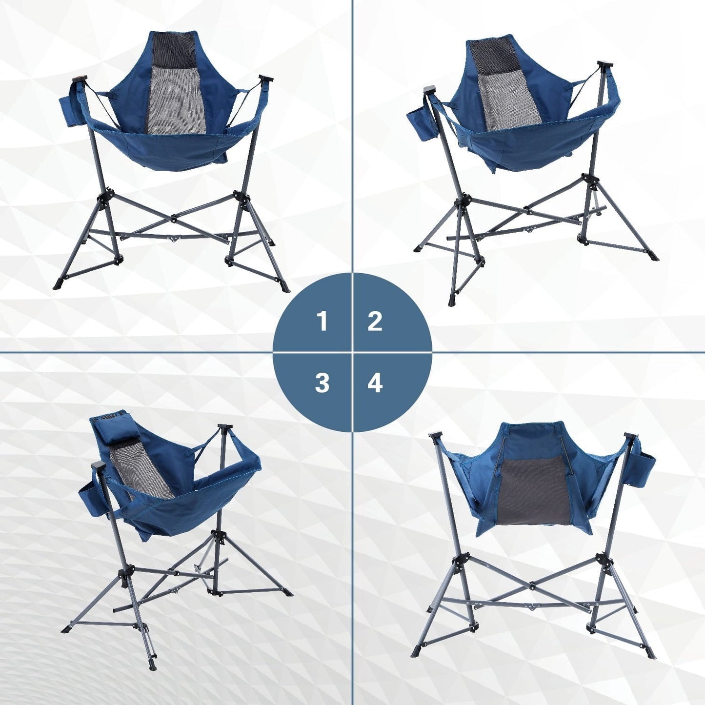Alpha Joy Hammock Camping Chair Folding Rocking Chair