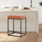 Sophia & William 24" Bar Stool Counter Height Bar Stools with Footres, Brown