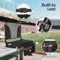 Sophia&William Set of 2 Portable Stadium Chair Stadium Seat for Bleacher with Storage Pocket, Black