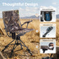 Sophia & William Heavy Duty 360¡ã Swivel Hunting Chair with Patent-Pending Quick-Lock Frame, Waterproof 600D Camo Oxford Fabric, Adjustable Legs for Outdoor Camping, Fishing & Blind - 330lbs Capacity