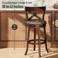 Sophia & William 30" Swivel Bar Stools, Set of 2 with Cross Back Durable Wood Frame Padded Counter Stools for Kitchen Island,Brown