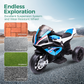 Alpha Joy Kids Ride On Motorcycle BMW Licensed 3-Wheel Electric Motorbike 12V Battery Powered Ride Bike w/Music Headlight, Blue
