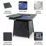 Sophia&William 5 Pieces Outdoor Patio Furniture Set Swivel Chairs and Fire Pit Table Set