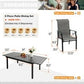 Sophia & William 9 Pieces Metal Patio Dining Set for 8 People Outdoor Chairs Table Set