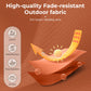 Alpha Joy 15ft Extra Large Outdoor Patio Umbrella Double-Sided Ventilation Umbrella with Led Lights & Umbrella Base, Orange Red
