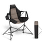 Alpha Joy Hammock Camping Chair Folding Rocking Chair, Black