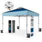 Alpha Joy 10x10ft Pop-up Canopy Instant Outdoor Canopy Tent Portable Straight Leg Shelter with Roller Bag for Outside, D&L Blue