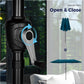 Alpha Joy 13x6.5ft Double-Sided Extra Large Outdoor Patio Market Rectangle Umbrella with Crank Handle, Cerulean