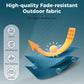 Alpha Joy 13x6.5ft Double-Sided Extra Large Outdoor Patio Market Rectangle Umbrella with Crank Handle, Cerulean